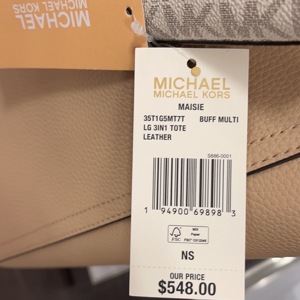 Michael Kors Maisie Large Pebbled Leather 3-in-1 Tote Bag - Picture 4 of 16